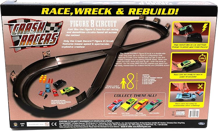 nascar crash racers track set