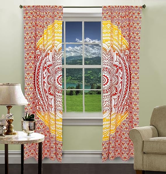 Buy Tapestry Lovers Indian Mandala Tapestry Curtain Window Treatment