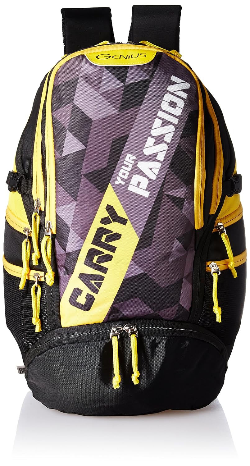 Genius Nylon 39 Ltrs Black Trekking Backpack (Supreme Black 52) Amazon