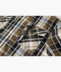 ZITY Men's Flannel Hoodie Shirts Casual Button Down