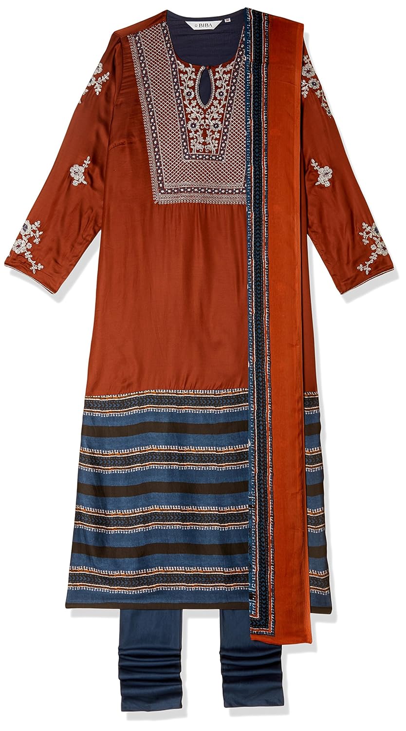biba women's straight salwar suit