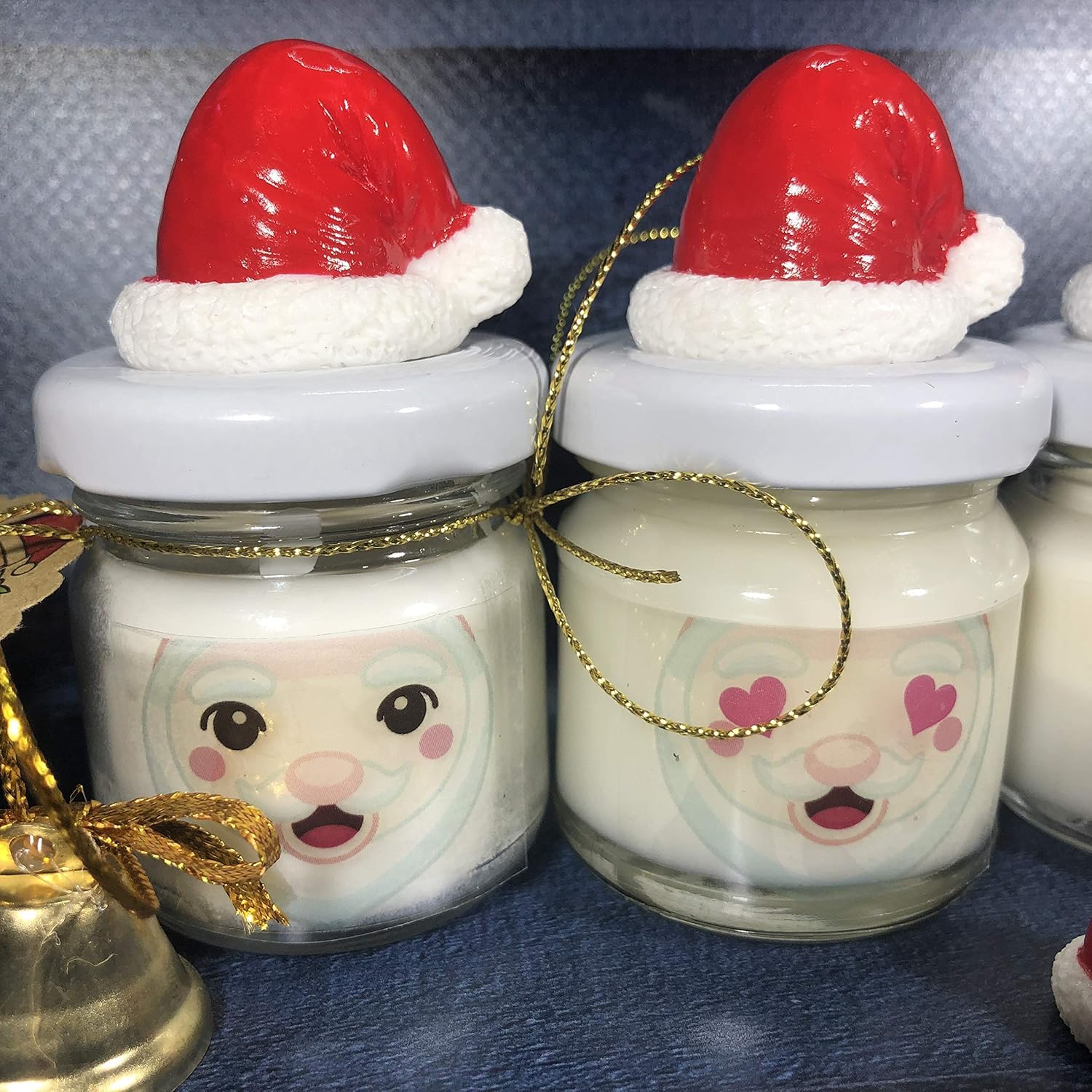 Vasetti Segnaposto Natalizi.4 Mini Candele Babbo Natale Profumi Speziati Natalizi Segnaposto Natalizio In Vasetto Personalizzato Decorazione Tavola Natalizia Ricordo Per Gli Ospiti Amazon It Handmade