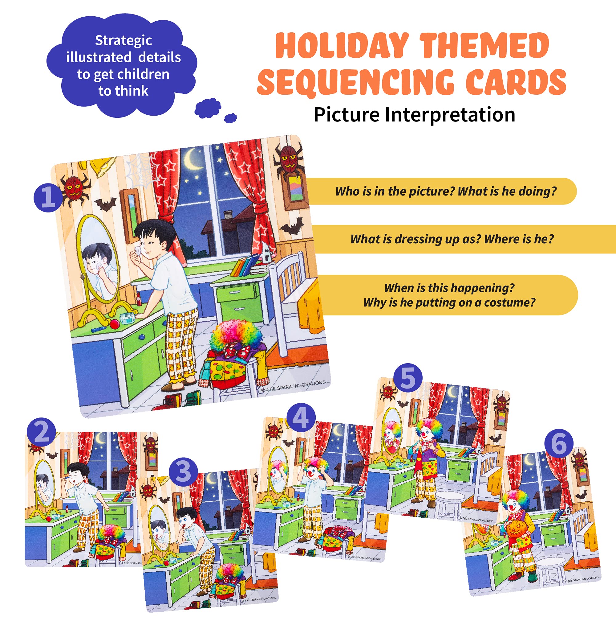 Mua SPARK INNOVATIONS Holiday Tell A Story Cards, Sequencing Game ...
