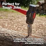 Amtech 4lb Sledge Hammer Heat Treated Drop Forged Head Fibreglass Shaft view 7