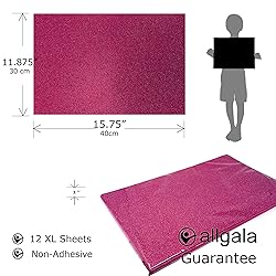 Allgala X-Large Glitter EVA Foam Sheets 12 Pack