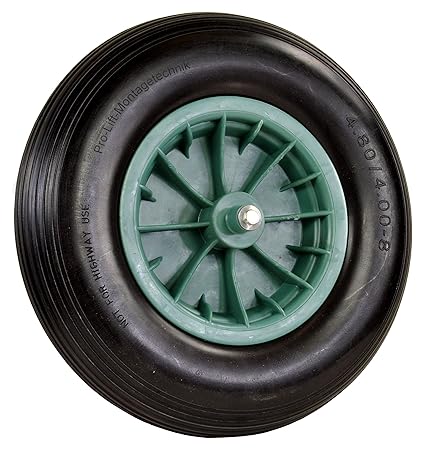 Pro-Lift-Montagetechnik 160kg Schwerlastrolle, Vollgummireifen mit Kunststofffelge, z.B. für Schubkarre, Ø390mm, 01651