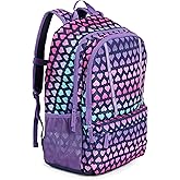 Lands' End Unisex Kids Large ClassMate Lightweight Durable Elementary School Backpack, Rose Violet