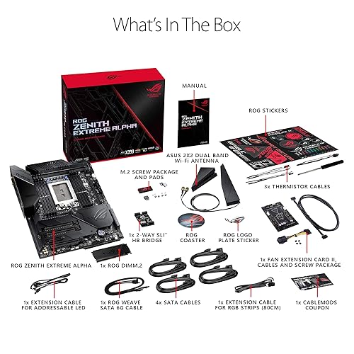 Asus Rog Zenith Extreme Alpha X399 HEDT Gaming Motherboard AMD