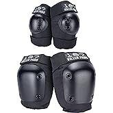 187 Killer Pads Knee Pads, Elbow Pads Combo Pack, Black, X-Small