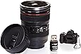 Camera Lens Coffee Mug, 13.5 Oz :: Exact Replica of Canon EF 24-105mm Lens :: Comes with 16GB USB Flash Drive :: Durable PVC & Stainless Steel :: Great Gift Set for Photographers by Indie Camera Gear