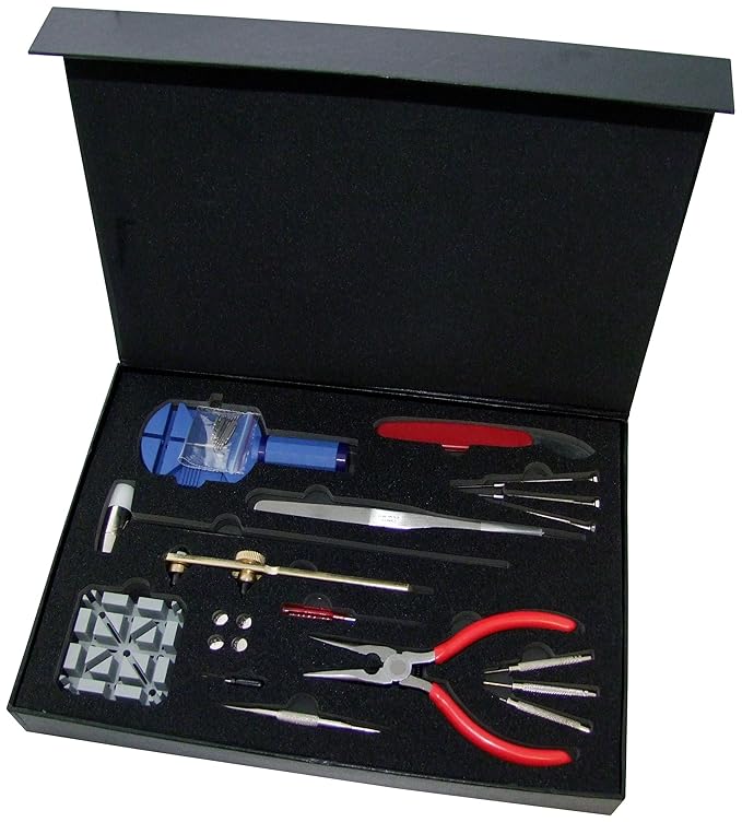 title=Am-Tech- Set 30 attrezzi da orologiaio