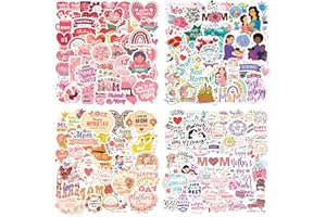 LIYUPOND Happy Mothers Day Stickers,200PCS Mother's Day Waterproof Stickers for Water Bottles Mothers Day Decorations and Gifts for Mom
