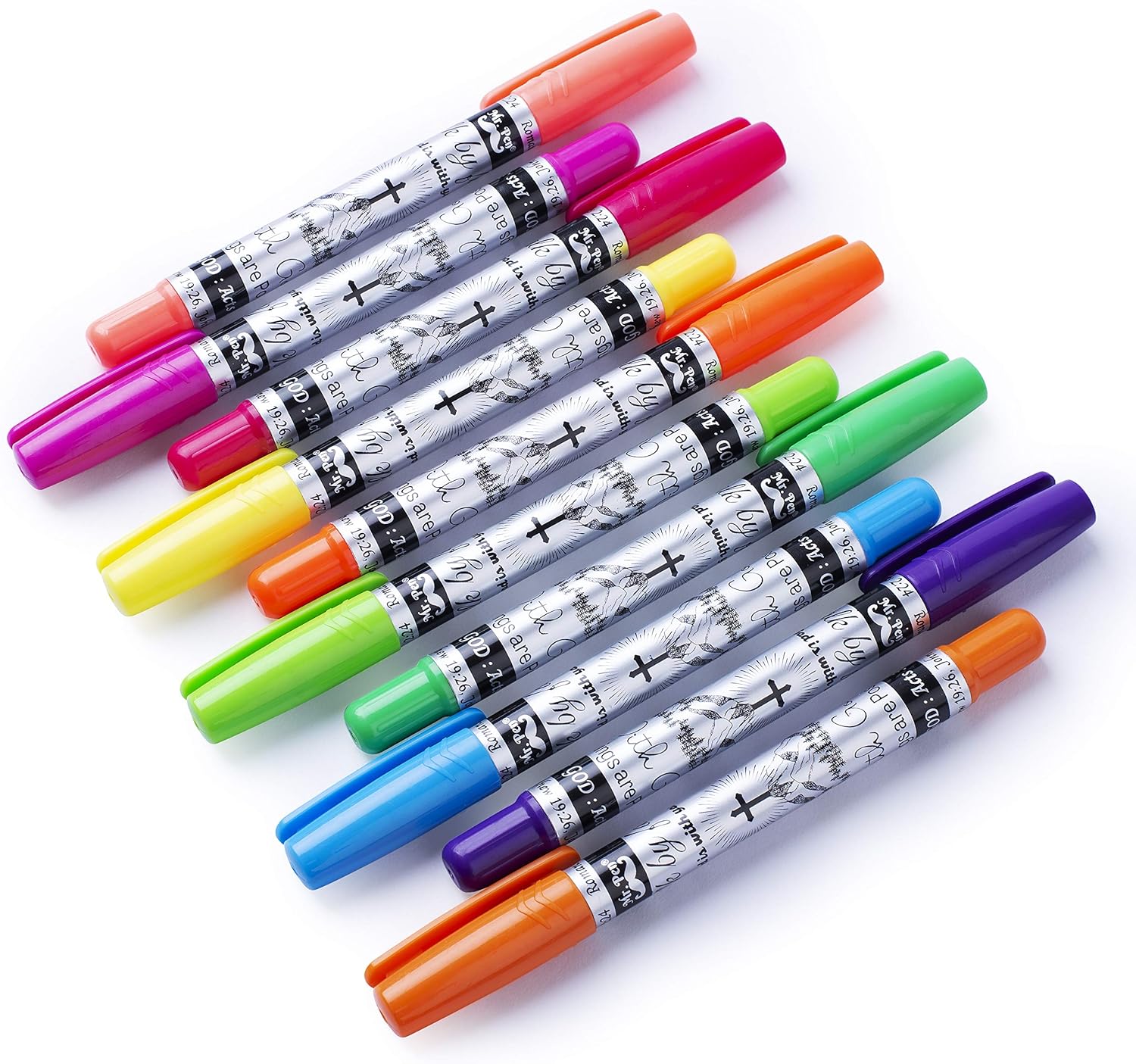 Mr. Pen- Bible Highlighters, 10 Pack, Bible Gel Highlighter, Gel Highlighters, Bible Highlighters No Bleed, Bible Markers, No Bleed Highlighters, Bible Highlighter No Bleed Through, Christmas Gifts : Office Products