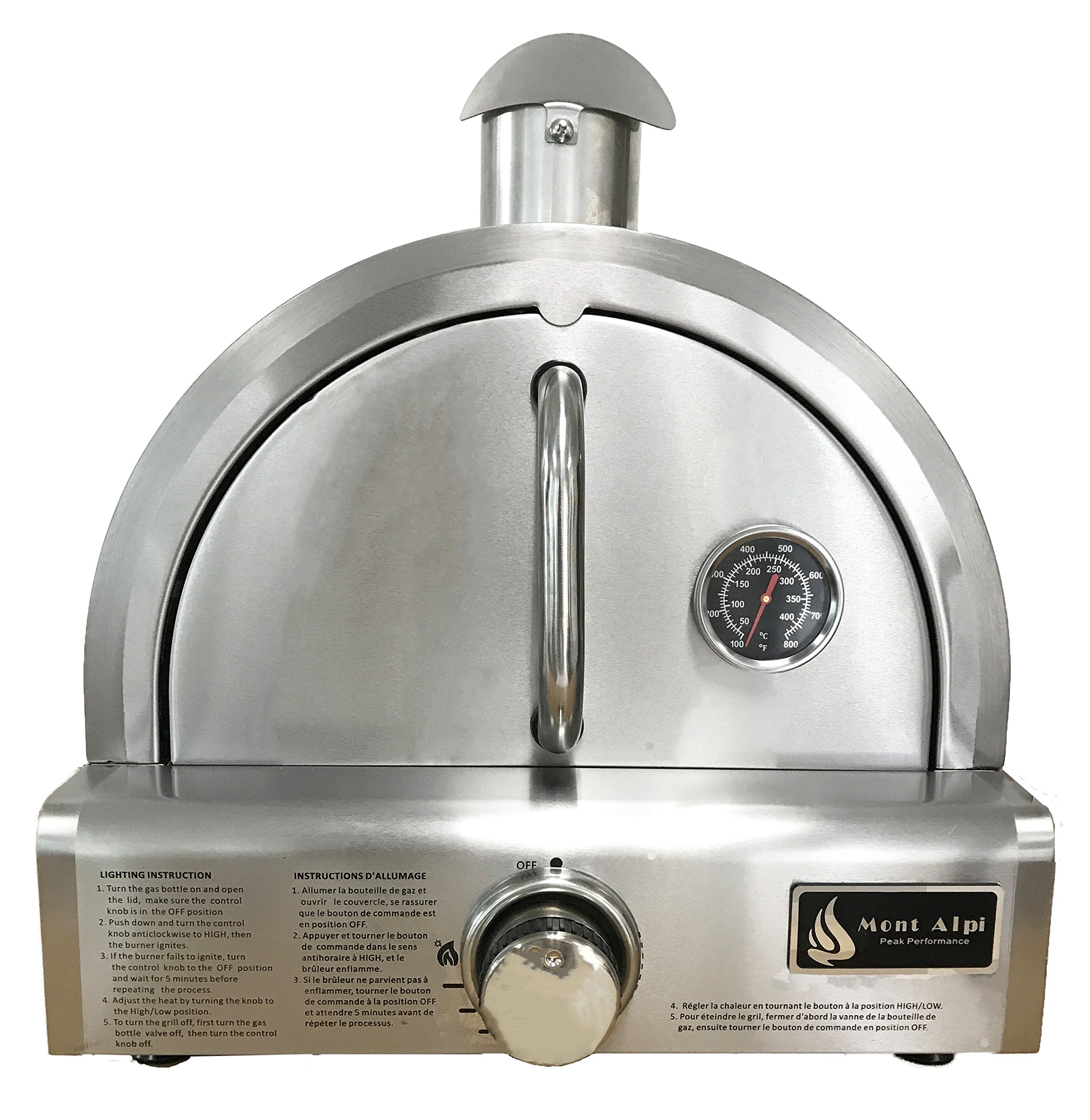 Mont Alpi MAPZ-SS Table Top Gas Pizza Oven, Large, Stainless Steel- Buy Online in United Arab 