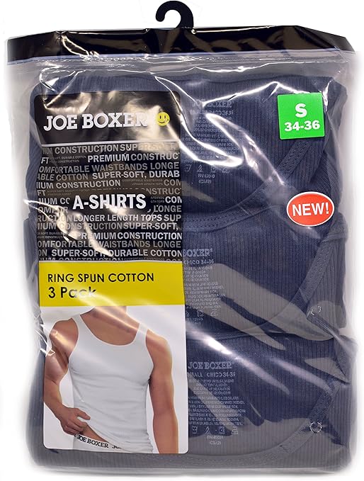 Joe Boxer Man's AShirts 3 in a Pack (S) at Amazon Men’s Clothing store