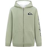 Quiksilver boys Full-zip Sherpa Lined Fleece Hoodie Sweatshirt