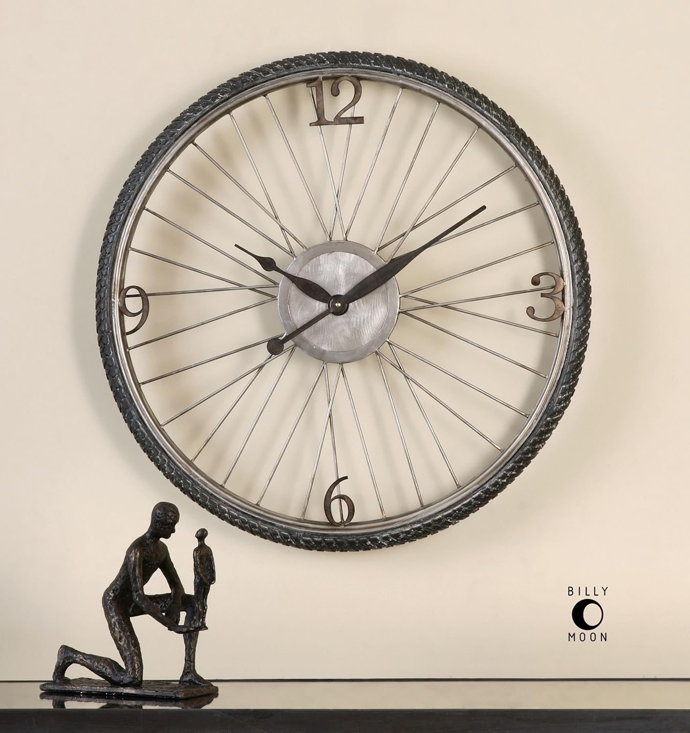 bike wheel clock