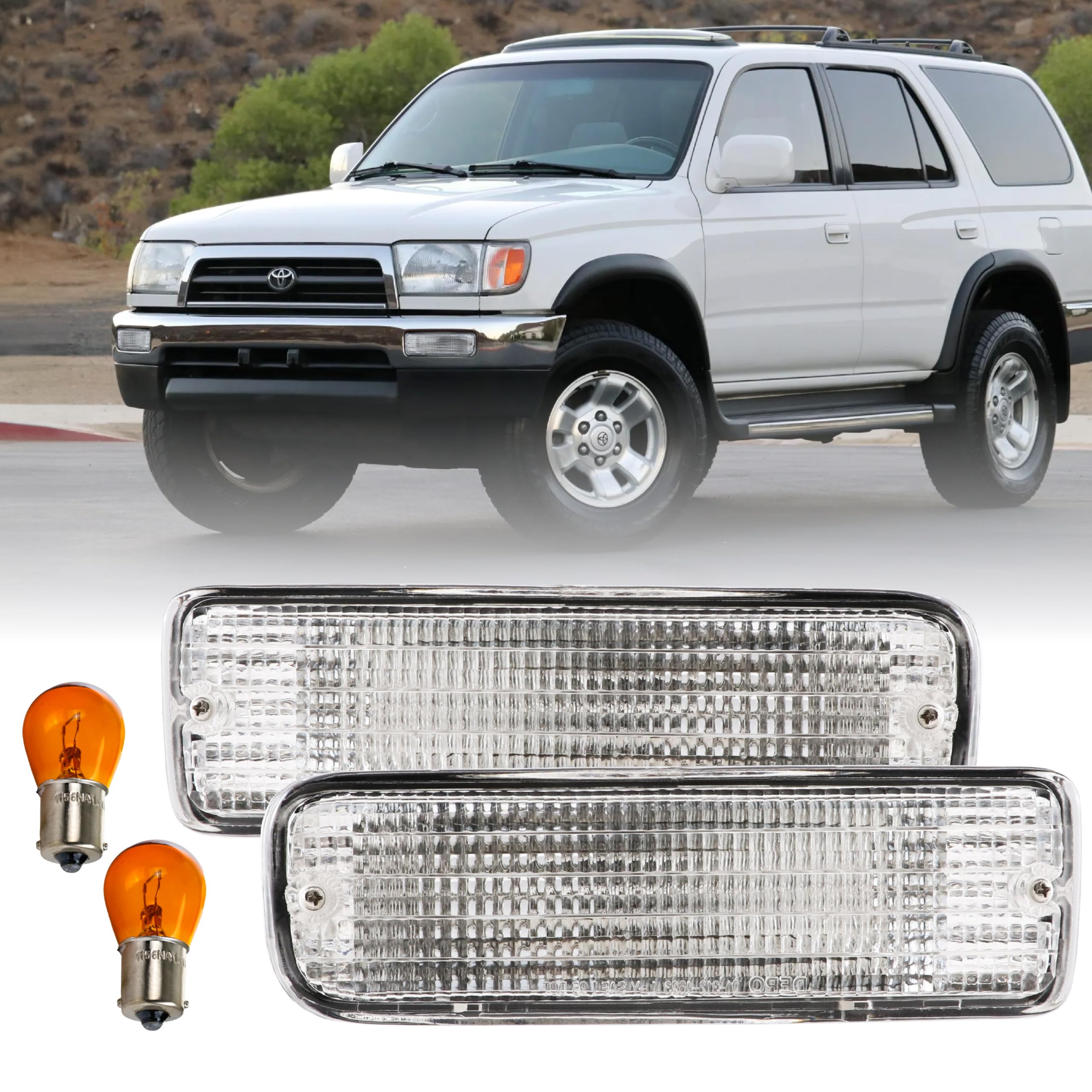 USR 96-98 3rd Gen 4Runner Bumper Lights - Front