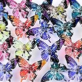 30pcs Acrylic Butterfly Beads for Pens Fancy Focal Beads for Beadable Pens Beadable Keychains Making