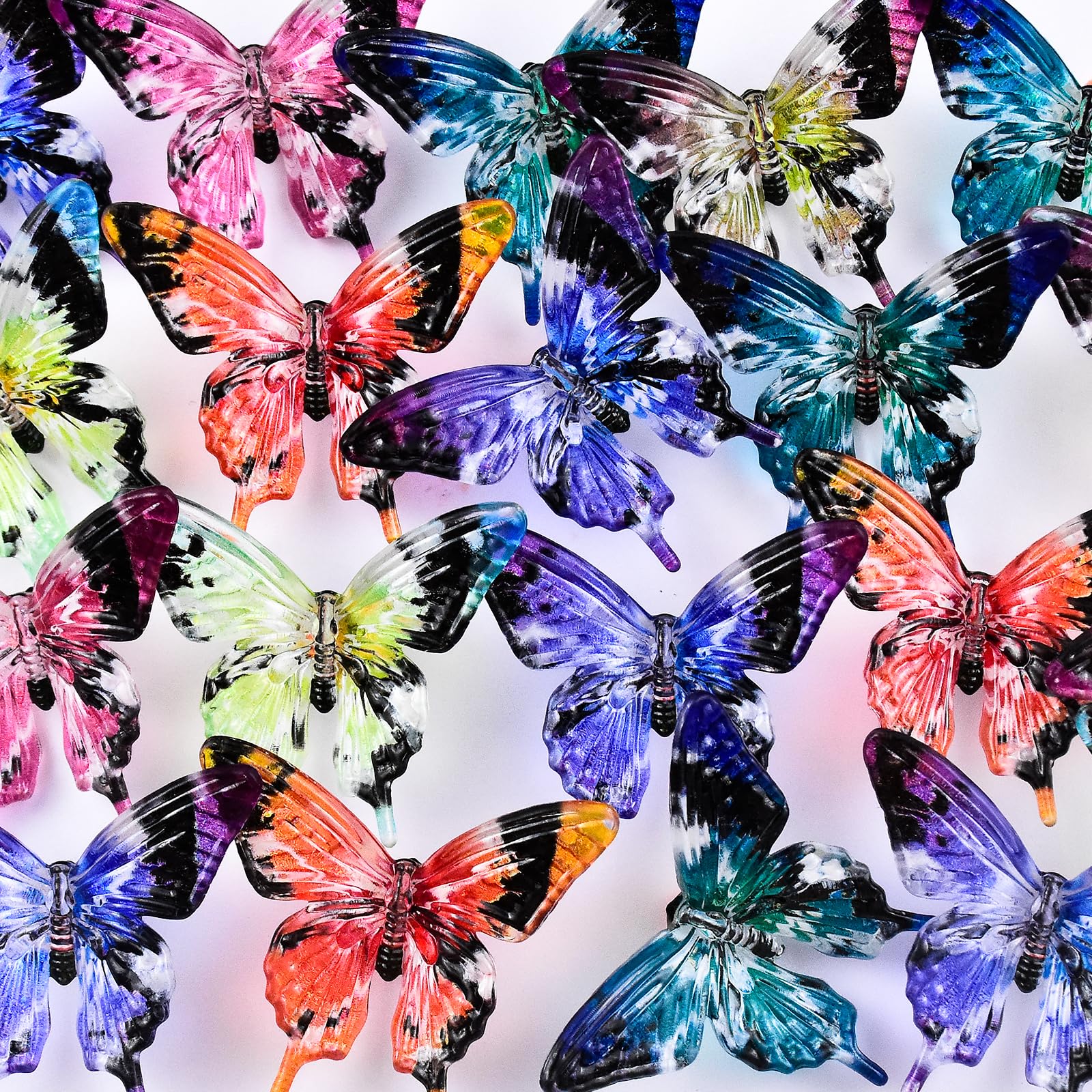 Photo 1 of *USED*
20pcs Acrylic Butterfly Beads for Pens Fancy Focal Beads for Beadable Pens Beadable Keychains Making