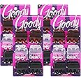 Goody Classic Claw Hair Clips - 6-Count, Clear, Brown and Black - 1/2 Claw Will Gently Keep Hair Secured In Place with a Long Lasting Hold, color may vary (Pack of 4)