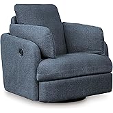 Signature Design by Ashley Modmax Contemporary Swivel Glider Recliner, Press-Back Reclining, Cleanable & Durable Performance 