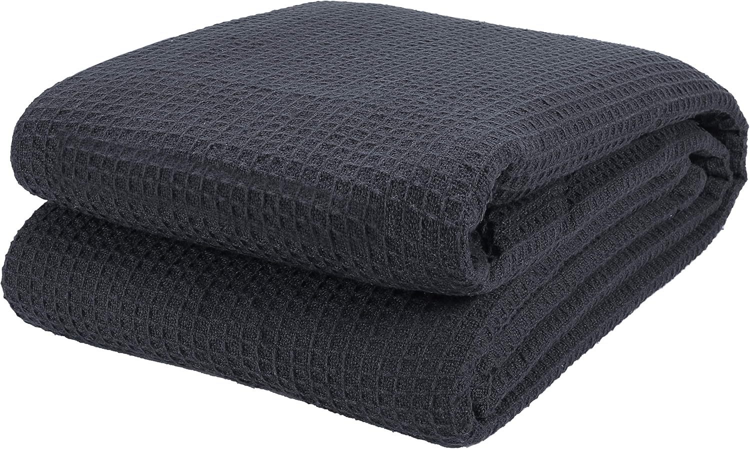Cotton Clinic 100% Cotton Bed Blanket, Bed Blanket Twin Size, Cotton Thermal Blankets Twin Size, Perfect for Layering Any Bed for All Season, Soft and Breathable White Blanket: Kitchen & Dining