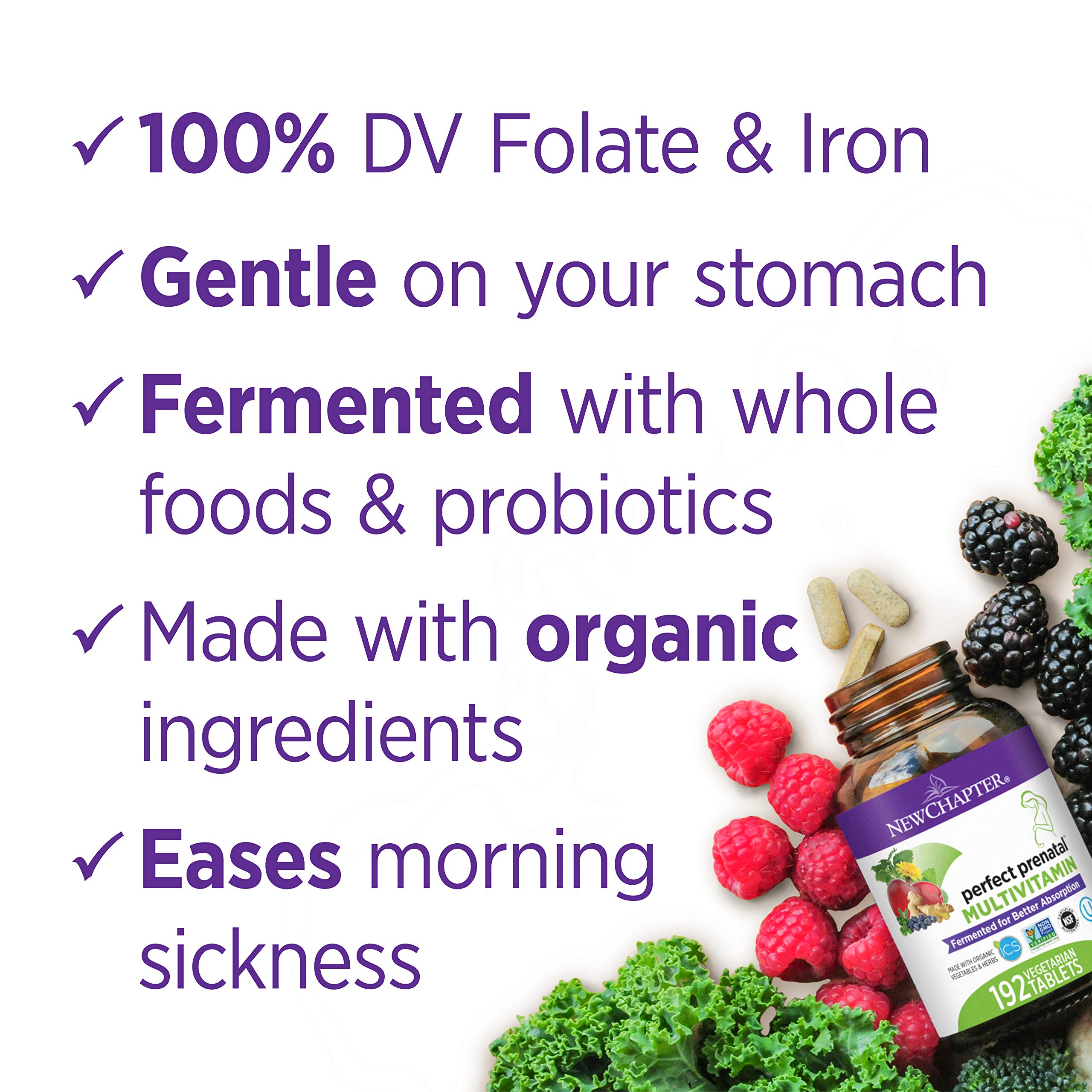 New Chapter Perfect Prenatal Vitamins, 96 ct, Organic NonGMO