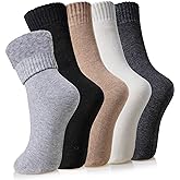 Velice Winter Warm Thermal Socks for Women Extra Thick Insulated Heated Crew Boot Socks for Cold Weather 5 Pairs