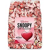 Valentine’s Day Snoopy Milk Chocolate Candy – 1 lb. Bulk Milk Chocolate Treats – Festive Snoopy Valentine Candy for Gift Bags, Parties & Seasonal Sharing