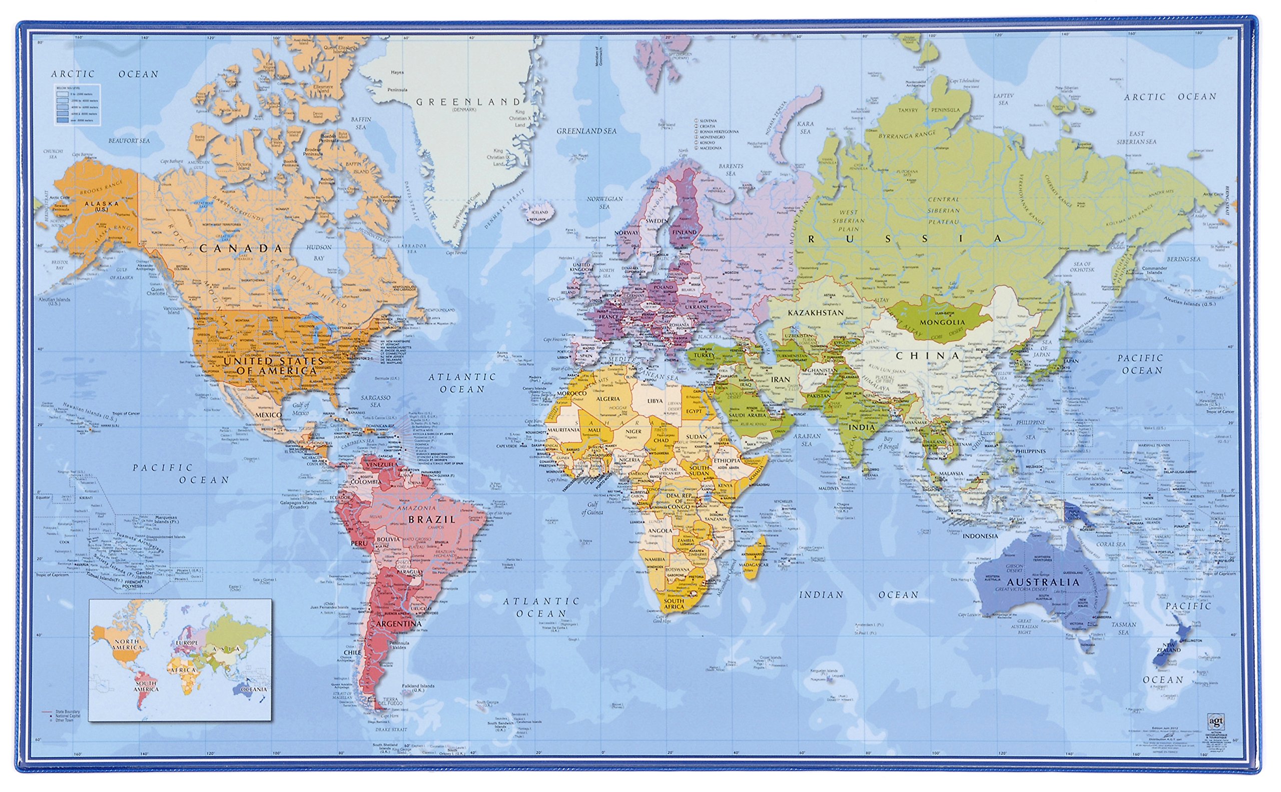 Viquel Children’s Special Office Table Mat World in English