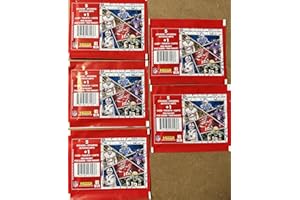 GENERIC 2024 Panini Football Sticker and Card Collection Gift Lot 5 Sealed Packs 25 Stickers and 5 Cards Total Possible Rookies and Stars Patrick Mahomes, Jayden Daniels, Bo Nix and Drake Maye Plus 2025