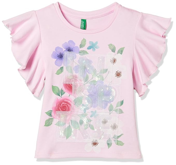 Baby Girls Plain Regular Fit T-Shirt