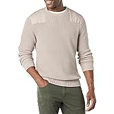 Goodthreads Men's Soft Cotton Military Jumper (Available in Tall)