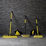 Charles Bentley Bulldozer Dustpan and Brush Set 44x28.5cm Black Yellow view 7