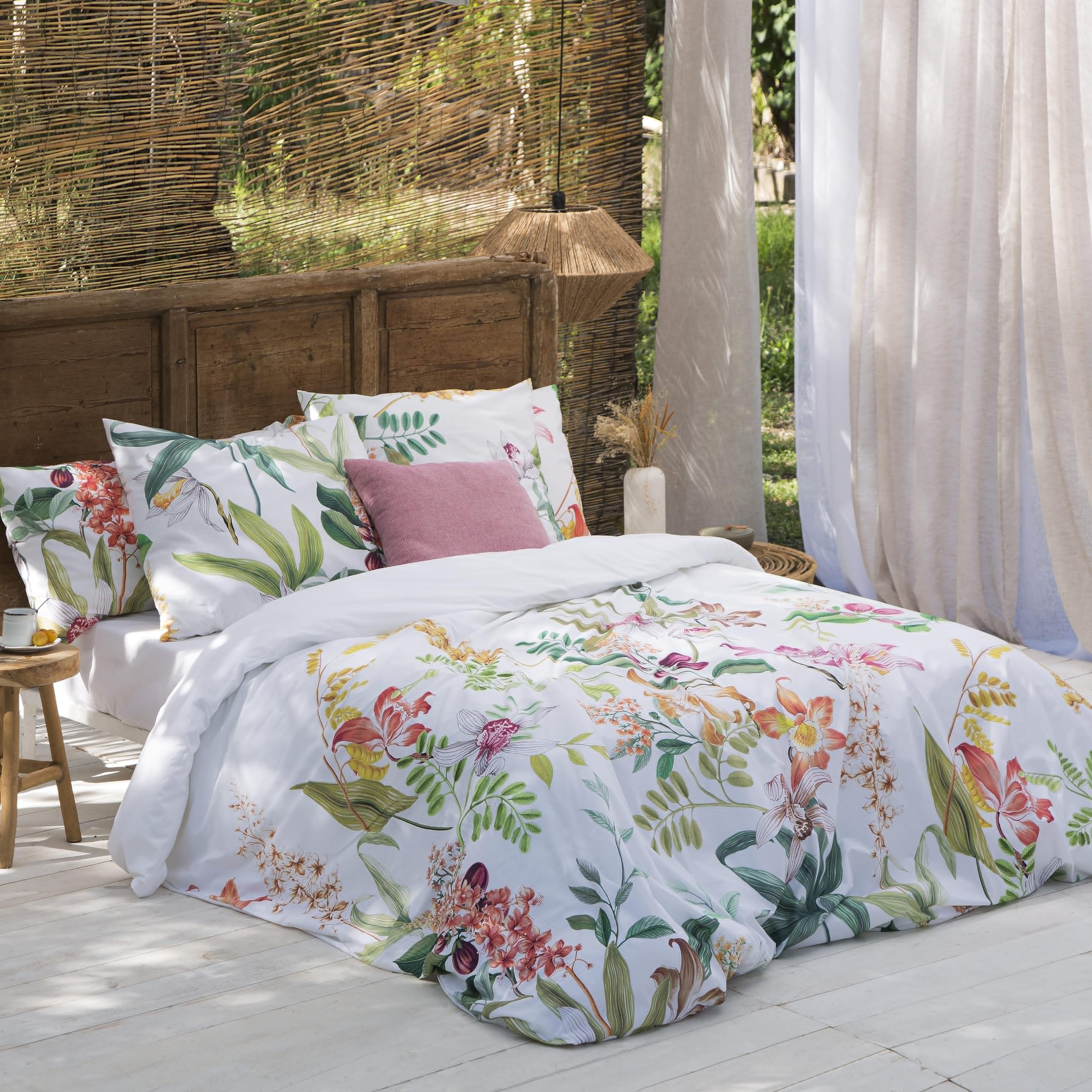 ETHERE Duvet Cover Circinus Bed 80 cm, Duvet Cover 140 x 200 cm, 100% Cotton 200 Thread Count, Extra Soft, Closure with Hidden Buttons.