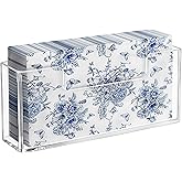 HBlife Acrylic Guest Towel, Paper Napkin Holder for Bathroom - Clear Waterproof Vertical Stand, Disposable Paper Hand Towel Dispenser, Modern Table Tray for Kitchen, Home, Hotel, Office