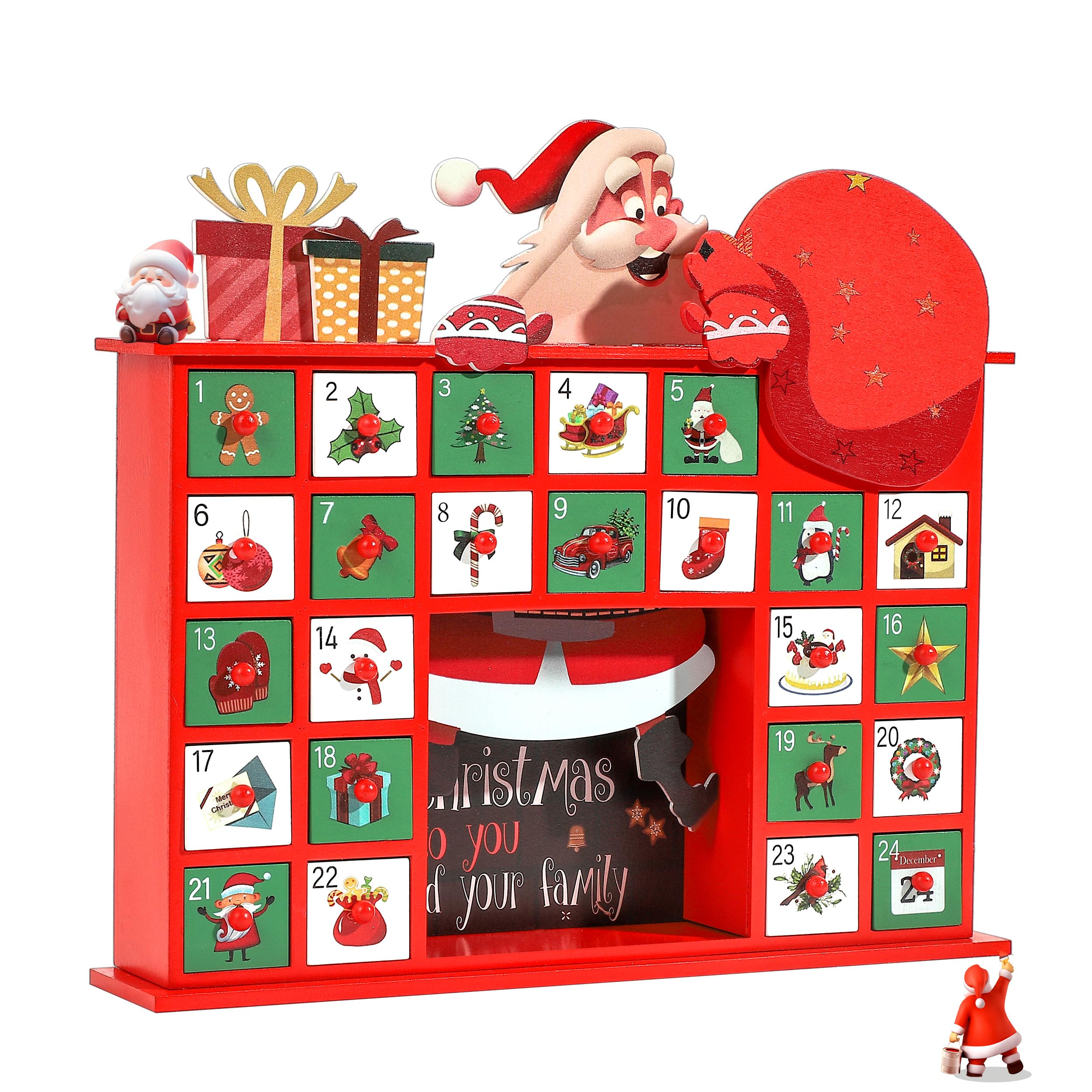 Wooden Advent Calendar 2024 Reusable Advent Calendar With 24 Storage Wooden Advent Calendar 2024 Reusable Advent Calendar With 24 Storage