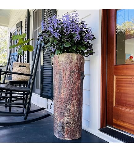 Veradek Selena Pflanzkübel – Runder Rost-Look Übertopf, 71 Cm Hoch, Mit Drainage, Für Terrasse & Garten