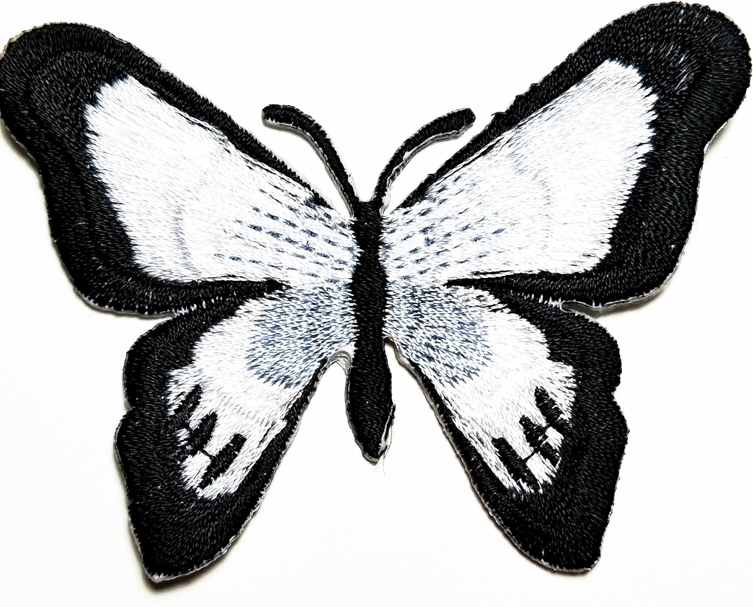 Amazon Com Hho White Black Butterfly Cute Cartoon Patch