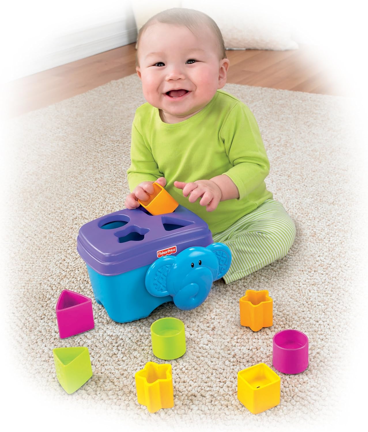 fisher price elephant shape sorter