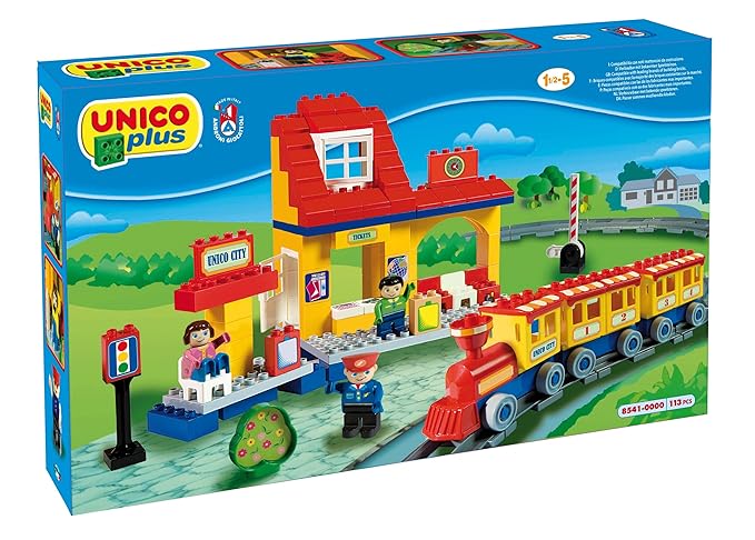 Unico 601041 Bau + Bahnhofs 113 teilig