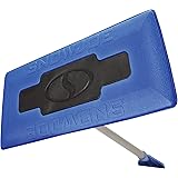 Snow Joe SJBLZD 2-In-1 Telescoping Snow Broom + Ice Scraper | 18-Inch Foam Head (Blue)