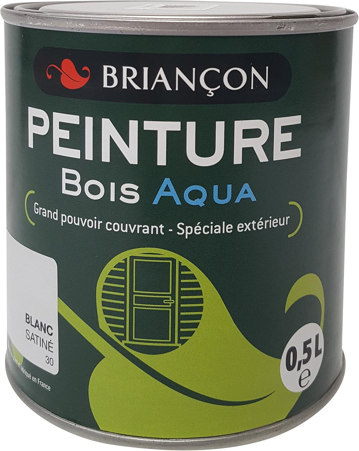 Briancon Pebextbsat500 Peinture Bois Exterieur Blanc Satine Amazon Fr Bricolage
