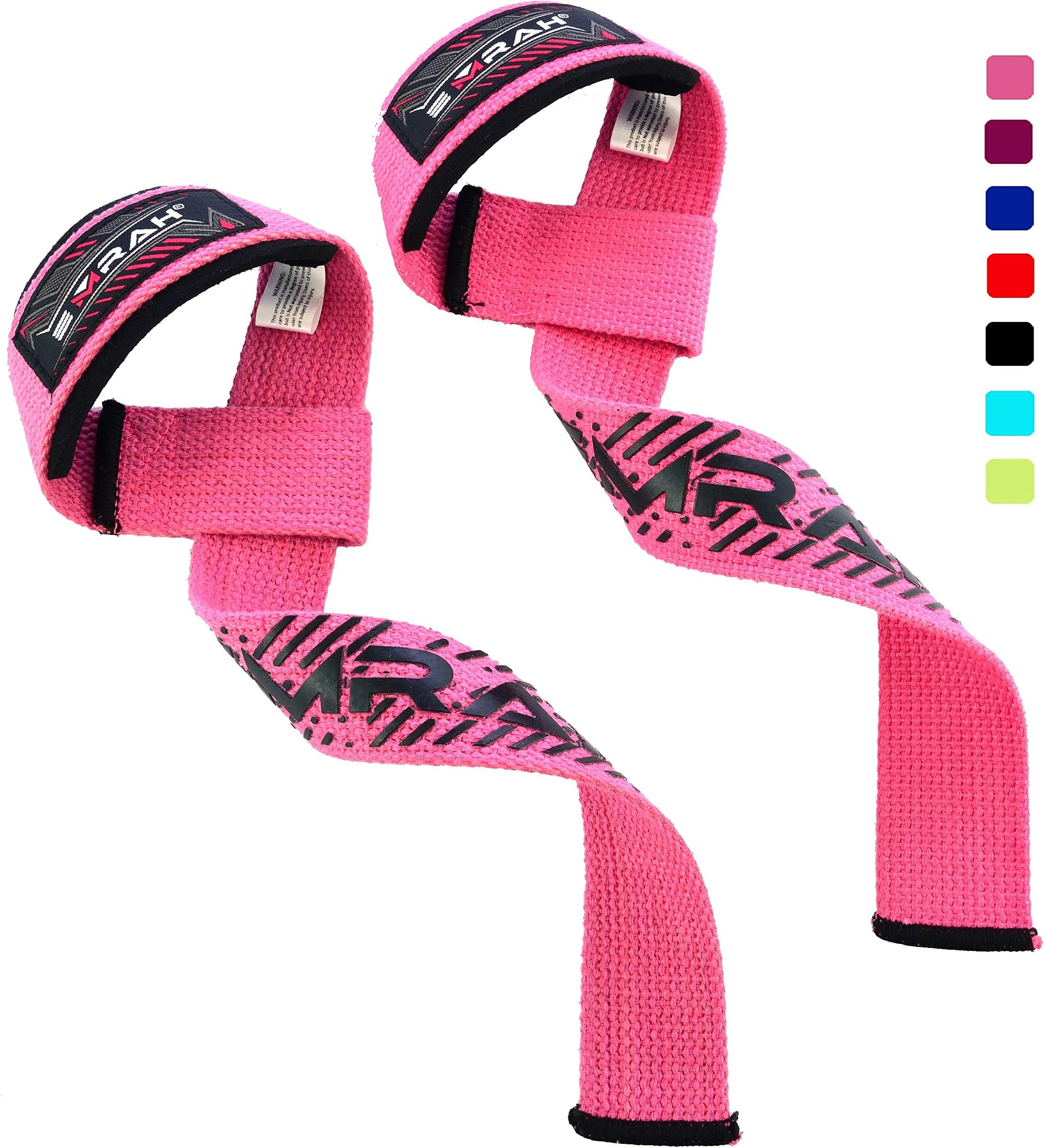 EMRAH Padded Lifting Deadlift Straps for Weightlifting & Powerlifting | Extra Long Wrist Weight Lifting Straps Gym Straps