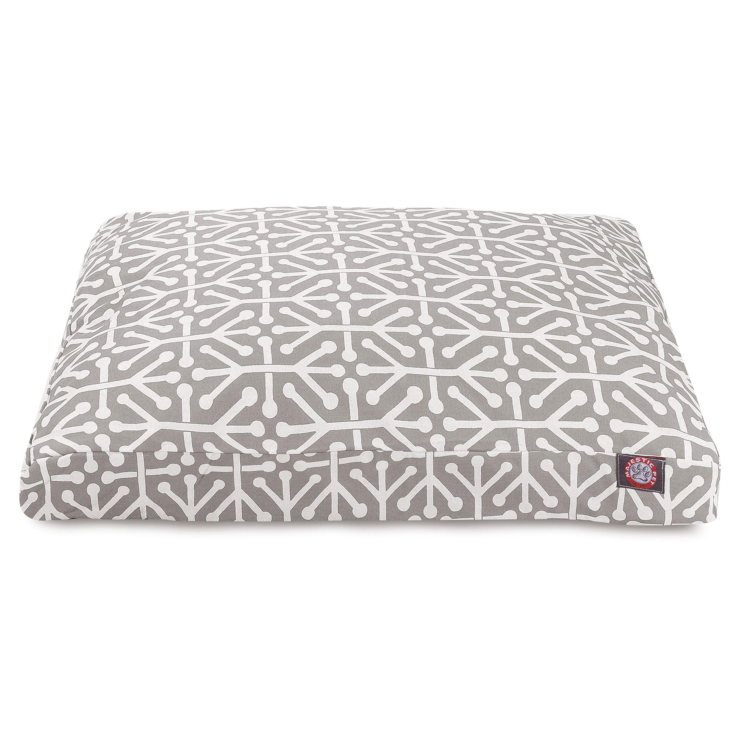 Gray Aruba Large Rectangle Indoor Outdoor Pet Dog Bed With Removable Washable Cover By Majestic Pet Products