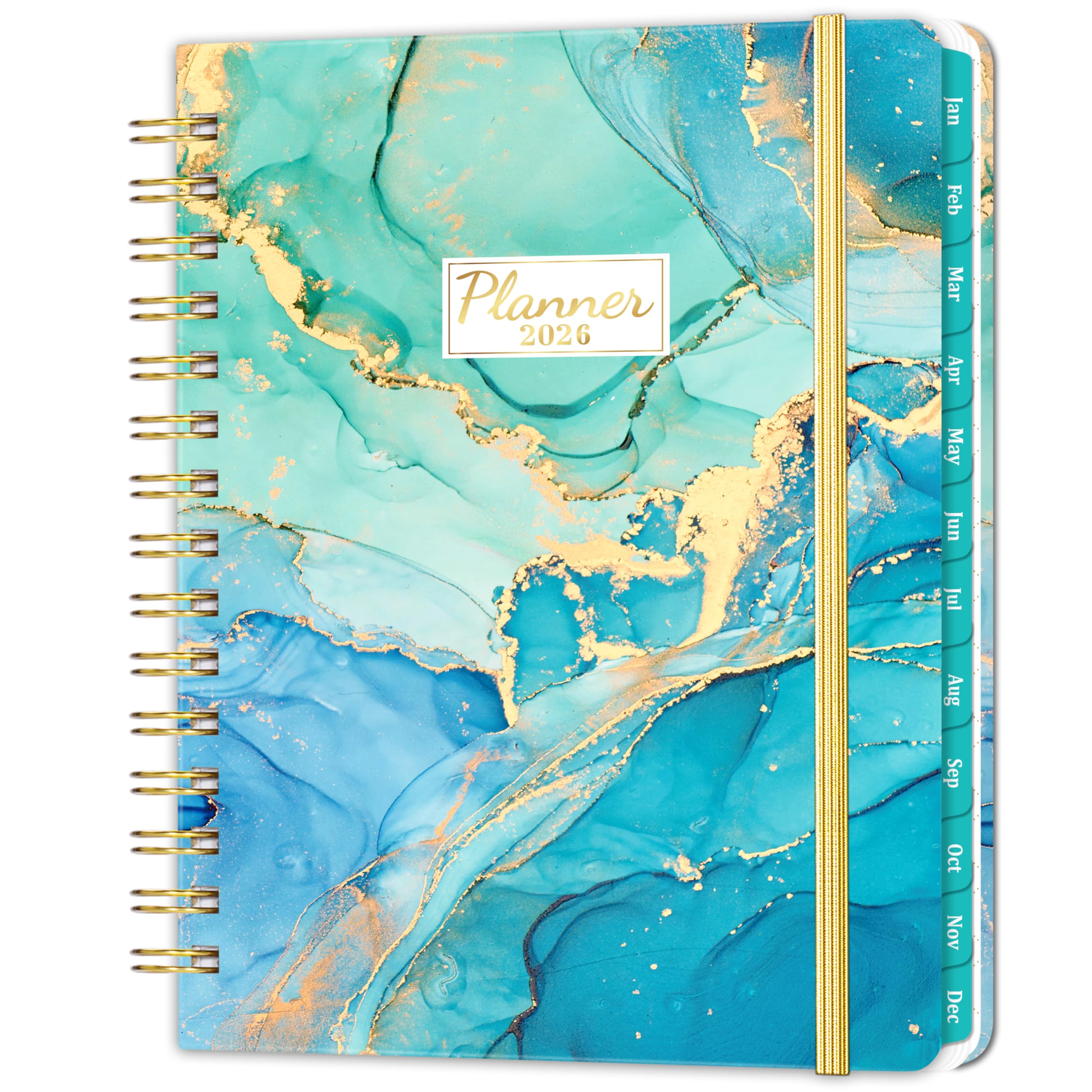 Photo 1 of 2026 Planner - Planner 2026, Weekly and Monthly Planner, Jan 2026 - Dec 2026, 6.4" x 8.5", Monthly Tabs, Hardcover, Daily Organizer