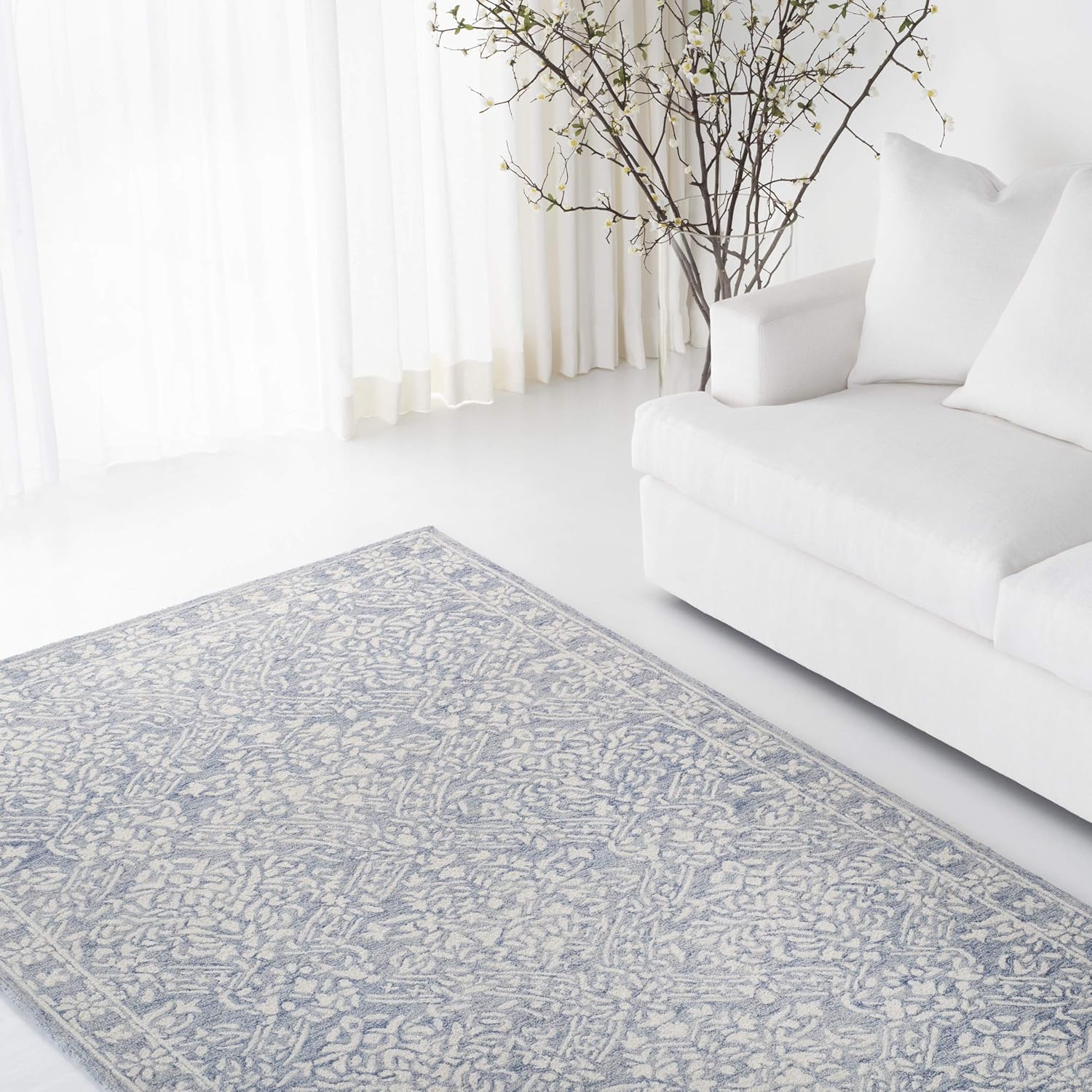Lauren Ralph Lauren Olivier Rug, 2'3" x 7', Blue/Ivory