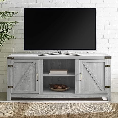 Manor Park Modern Farmhouse Barn Door Tv Stand For Tv S Up To 64
