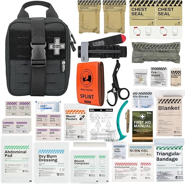 Amazon.com: Premium IFAK Trauma First Aid Kit - Military Combat